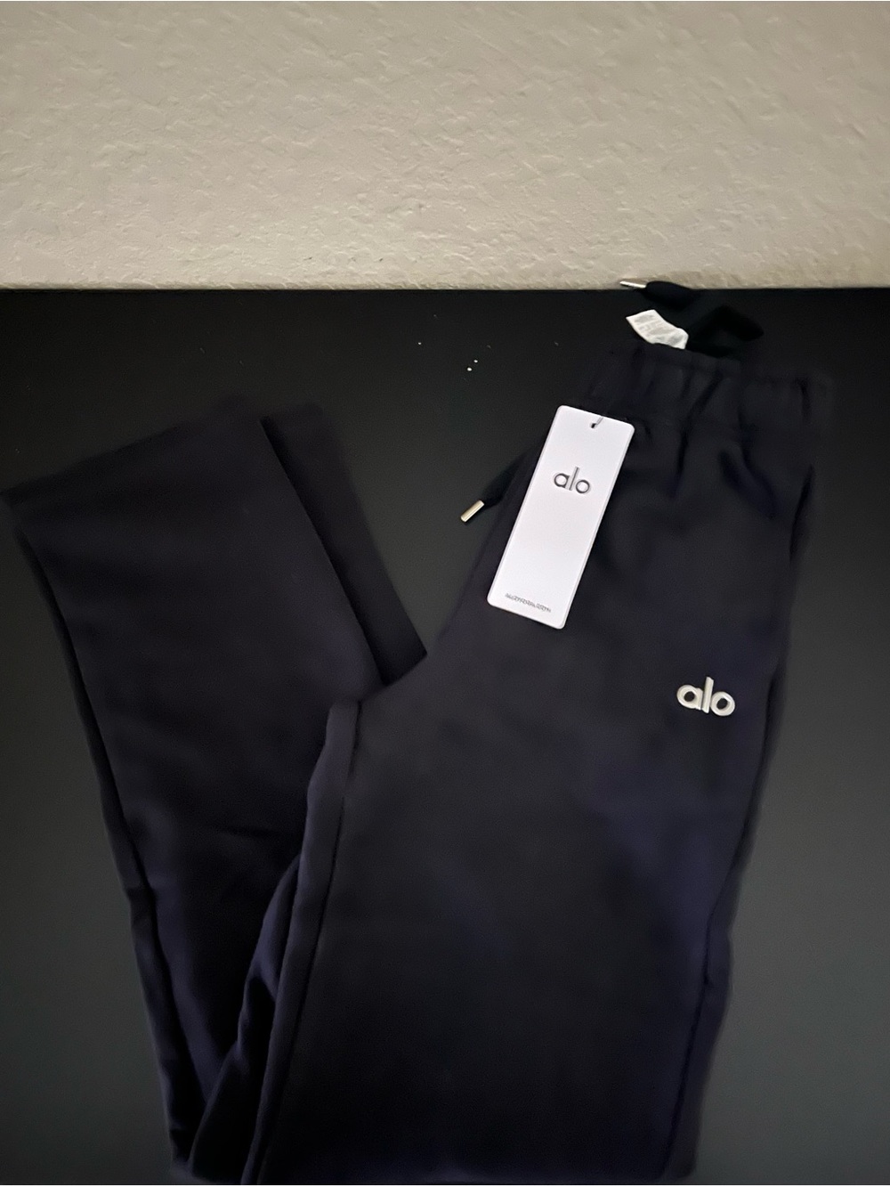 Unisex ALO Yoga Black Logo Joggers